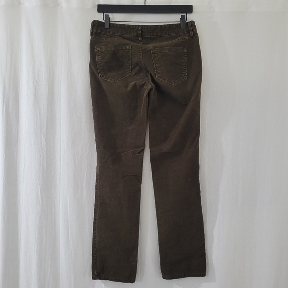 LOFT Ann Taylor Modern Straight Corduroy Pants in Brown Women's Size 27/4 - Picture 2 of 7